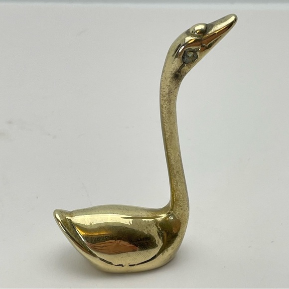 BRASS Miniature Swan - Picture 8 of 8